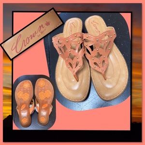 Crown Born Milena Tan Sandals